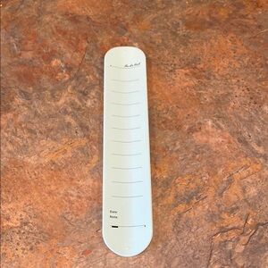 Light Blue Notes Write-On Reusable Slap Bracelet NWOT